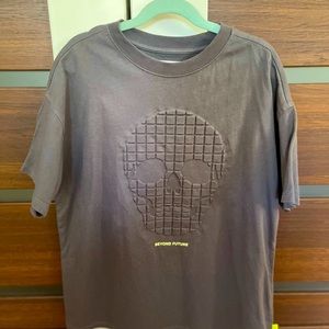 Zara black t-shirt with skeleton. Size10